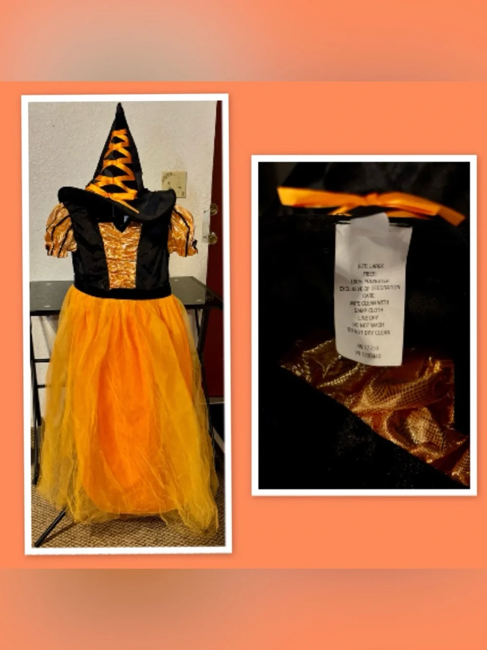 Hyde and Eek FANCY WITCH Halloween Costume ~ Size Large